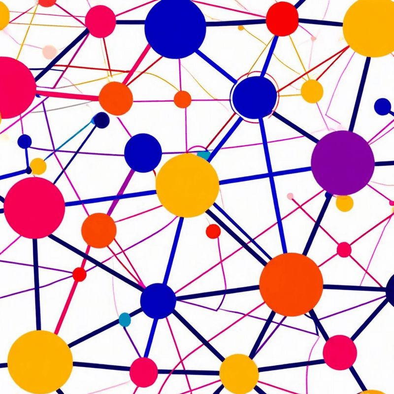 Abstract community network illustration